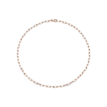 Collier Burato Chain Fine en or rose et diamants